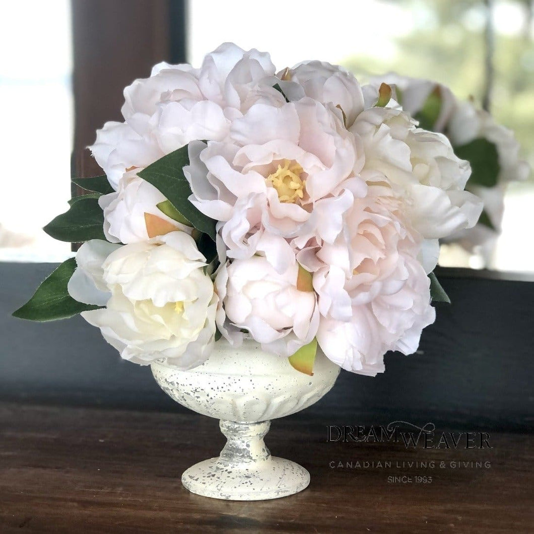 Peony Bouquet | White and Cream Home Decor