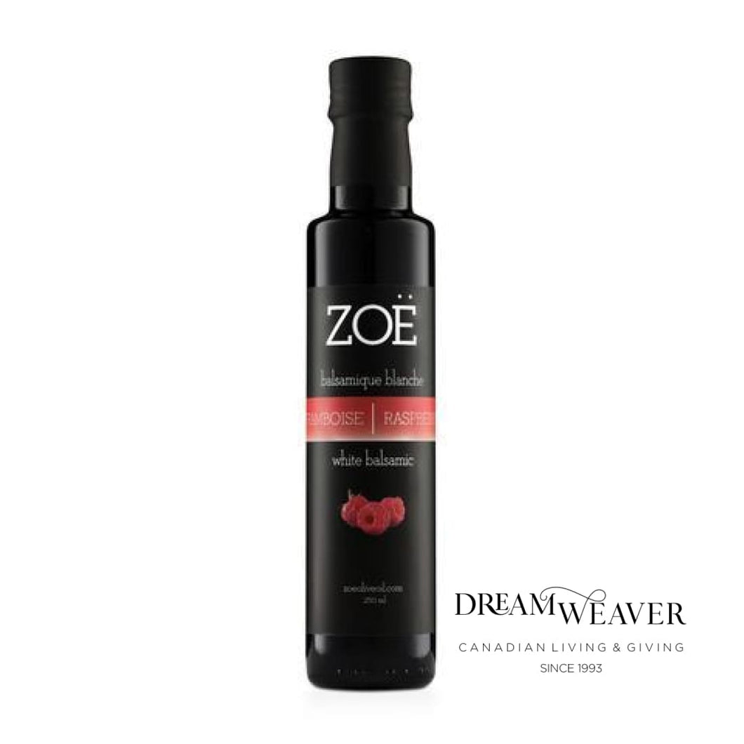 Raspberry Infused White Balsamic Vinegar 250ml | Zoe Olive Oil food