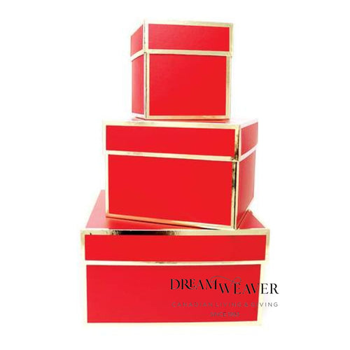 Red and Gold Gift Box Gift Wrap etc.