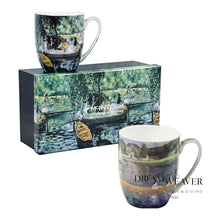 Load image into Gallery viewer, Renoir Boating Scene Set of 2 Mugs Tableware
