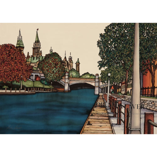 Rideau Canal in Summer | Ottawa Collection | Canvas 24x36 | Renee Bovet Home Decor
