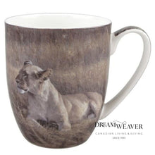 Load image into Gallery viewer, Robert Bateman Lions Set of 2 Mugs Tableware
