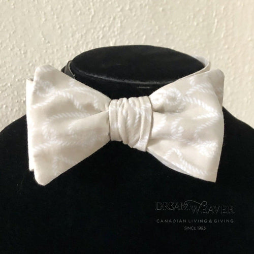 Ropes Nautical Bow Tie | Cream Ropes on Beige Accessories