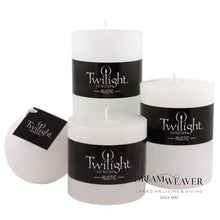 Load image into Gallery viewer, Rustic Pillar Candle - 3&quot; x 3&quot; White
