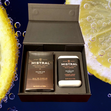 Load image into Gallery viewer, Salted Gin Cologne/Soap Gift Set | Mistral
