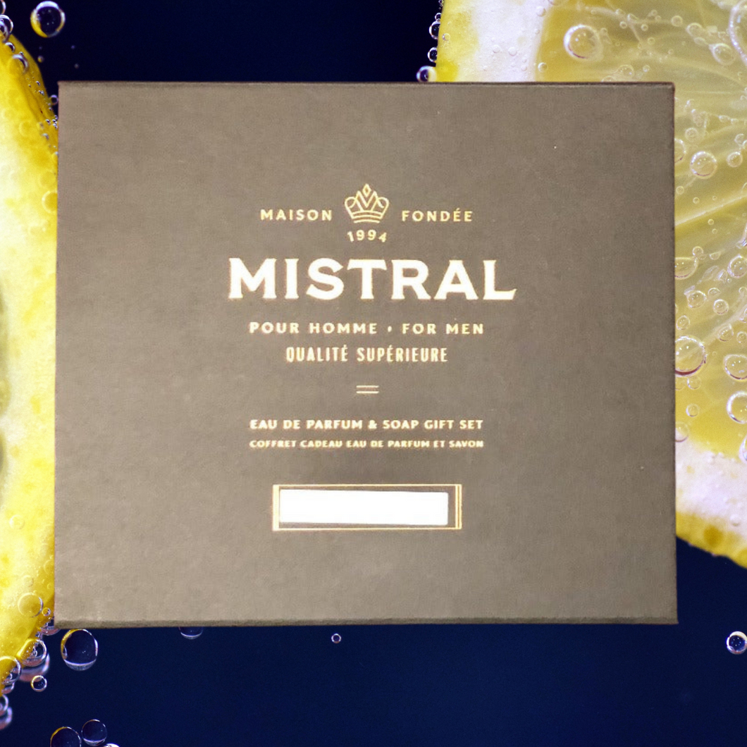 Salted Gin Cologne/Soap Gift Set | Mistral