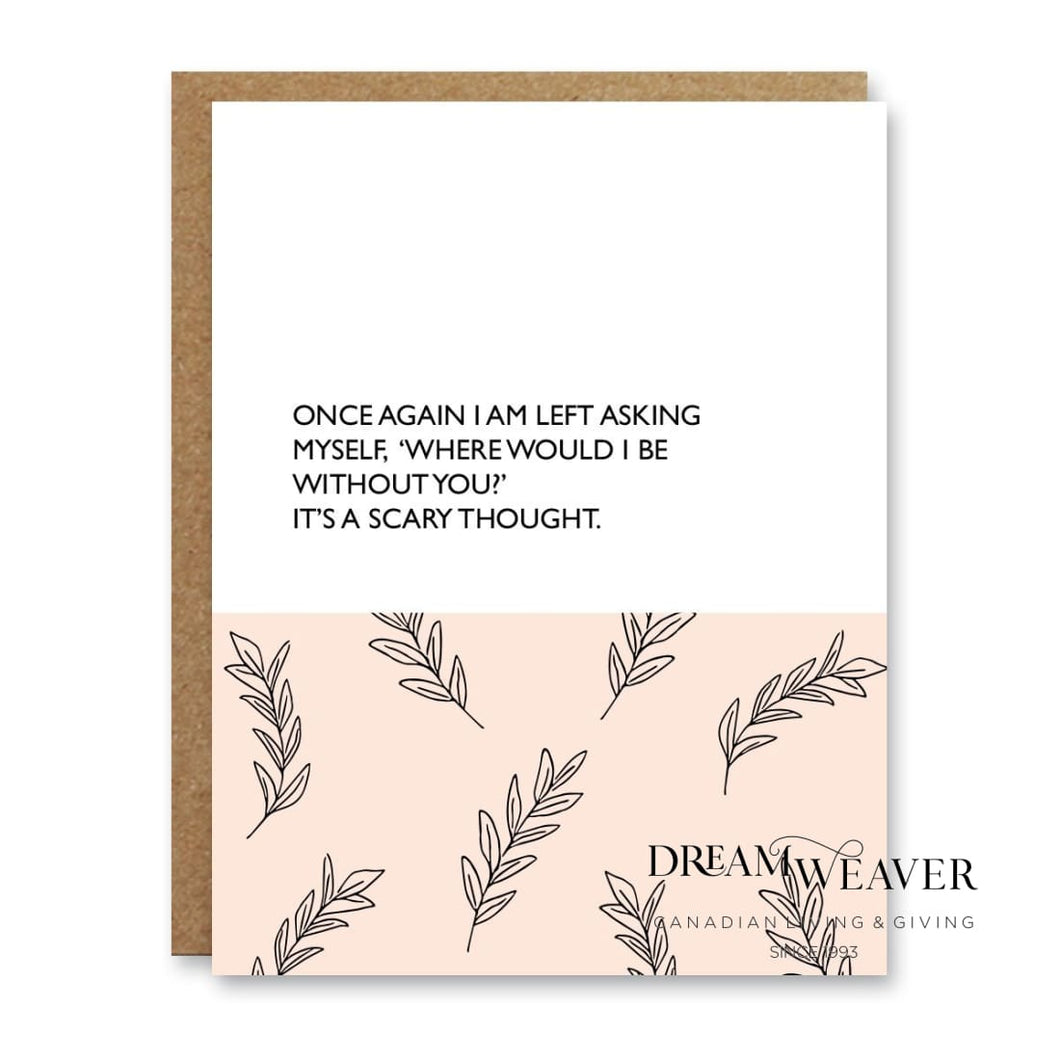 Scary Thought Greeting Card | Boo To You Stationary