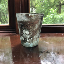 Load image into Gallery viewer, Seafoam &amp; Bronze Mercury Glass Candle Holders Candle
