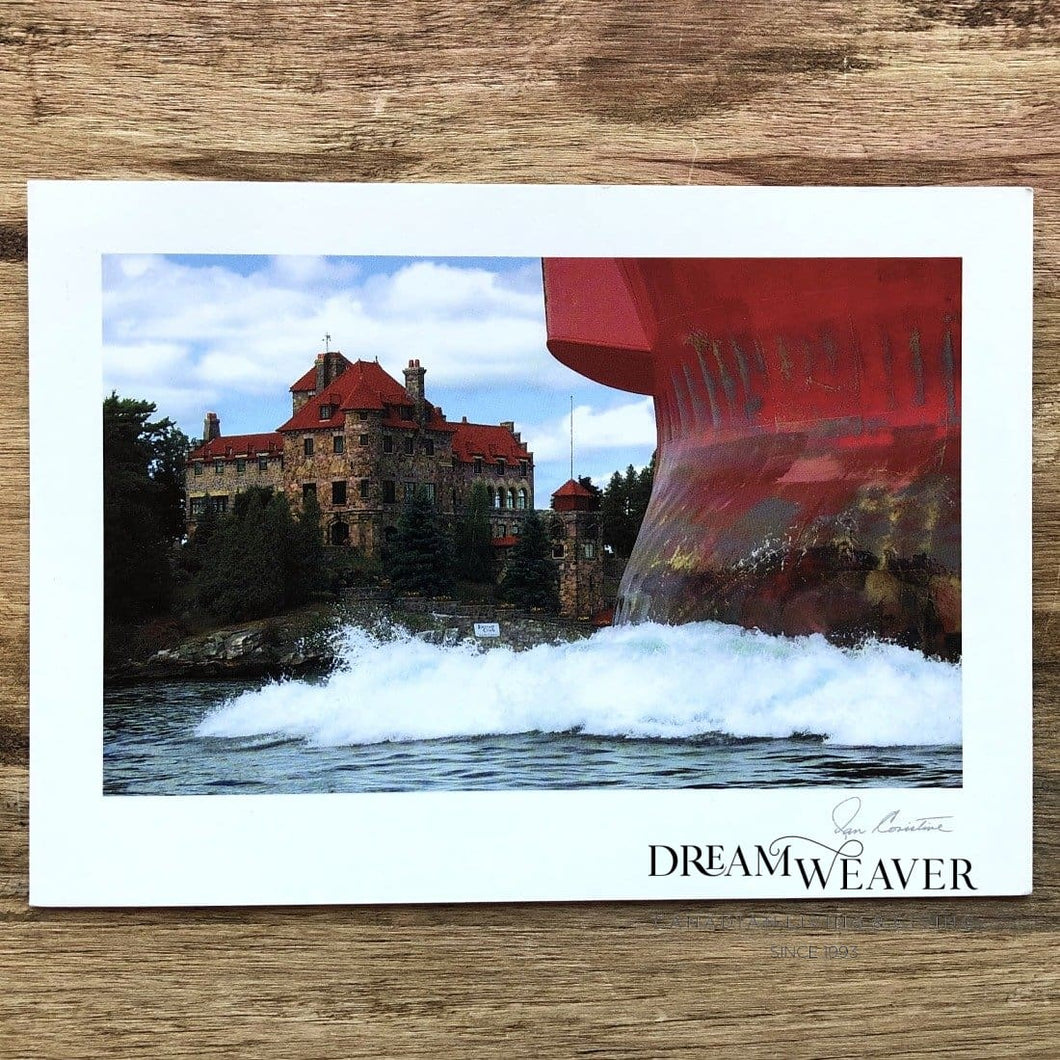 Singer Castle and Ship Postcard