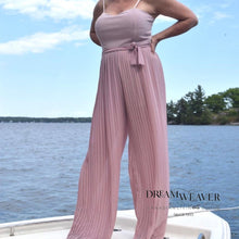 Load image into Gallery viewer, Strappy Maxi Pleated Jumpsuit | Blush Pink | Dream Weaver Canada

