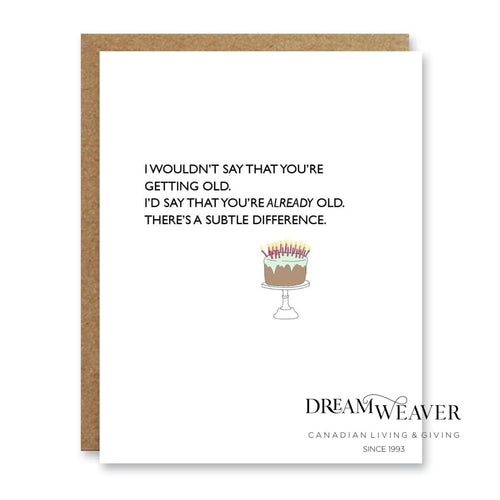 Subtle Difference Greeting Card | Boo To You Stationary