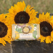 Load image into Gallery viewer, Sunflower Large Bath Soap Bar | Michel Design Works
