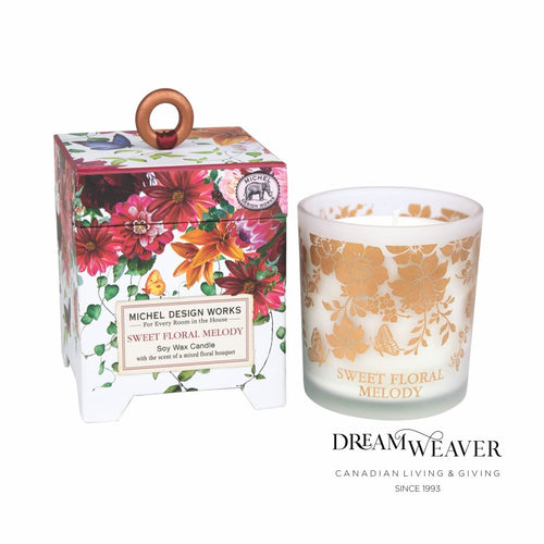 Sweet Floral Melody Candle Small | Michel Design Works | Dream Weaver 