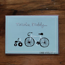Charger l&#39;image dans la galerie, Thanks Daddy | Bicycle | Father’s Day Card Cards
