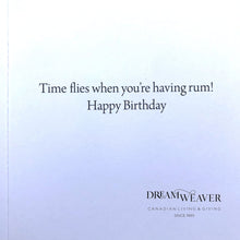 Charger l&#39;image dans la galerie, Time flies with rum | Birthday Card
