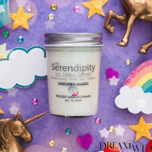 Unicorn Magic Candle Jar | Serendipity Candle | Dream Weaver Canada