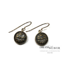 Load image into Gallery viewer, Canadian Vintage Medallion Coin Earrings Air Force | Laborde Accessories
