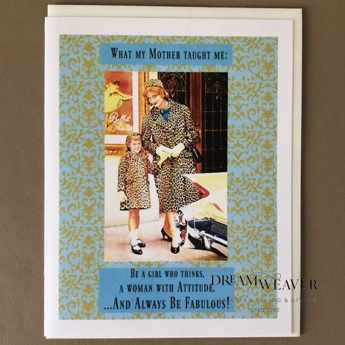 What my Mother Taught me | Mother’s Day Card Cards