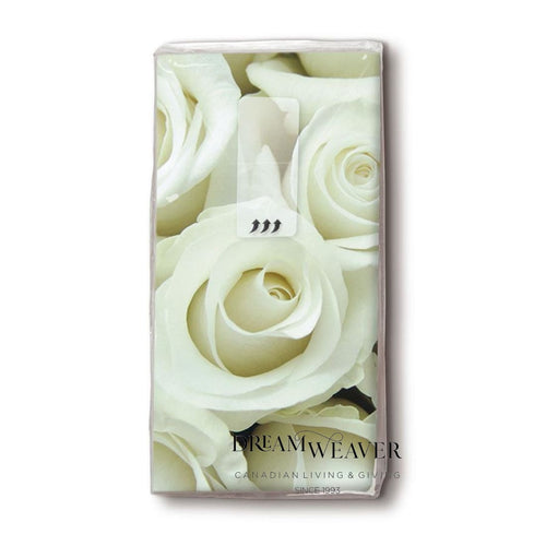 White Roses Pocket Tissues Bath & Body